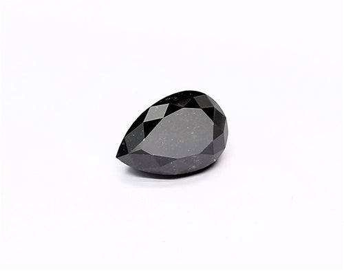 1.04 Carat Natural Black Pear Diamond GIA