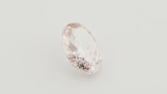 0.67 Carat Fancy Light Brownish Pink Oval Diamond IF GIA