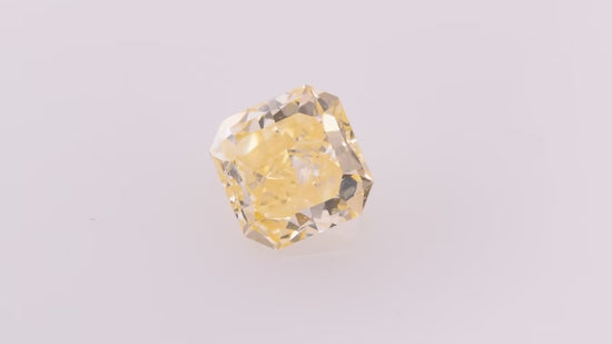 0.81 Carat Fancy Orangy Yellow Radiant Diamond SI2 GIA