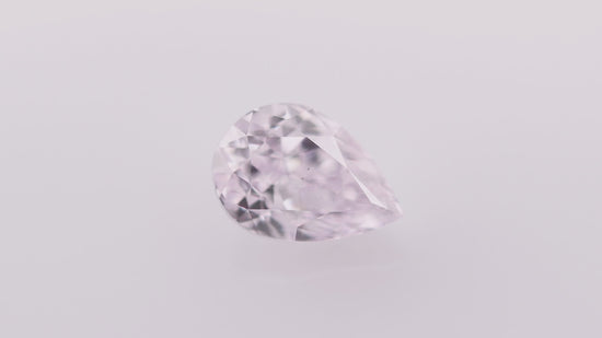 0.55 Carat Very Light Pink Pear Diamond SI1 GIA