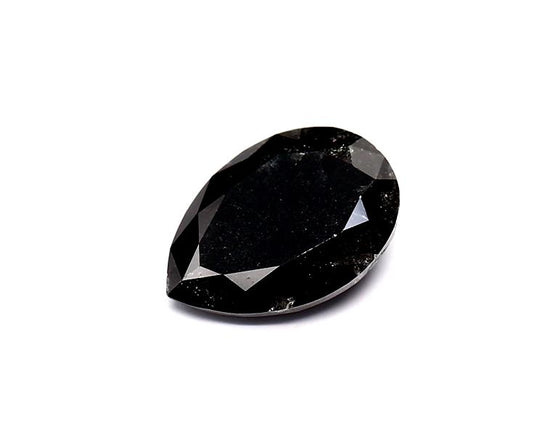 1.93 Carat Natural Black Pear Diamond GIA