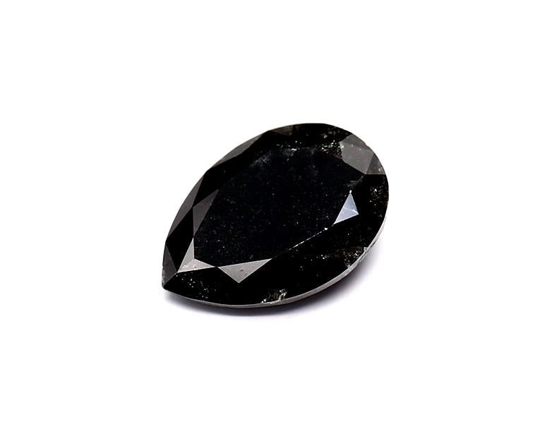 1.93 Carat Natural Black Pear Diamond GIA