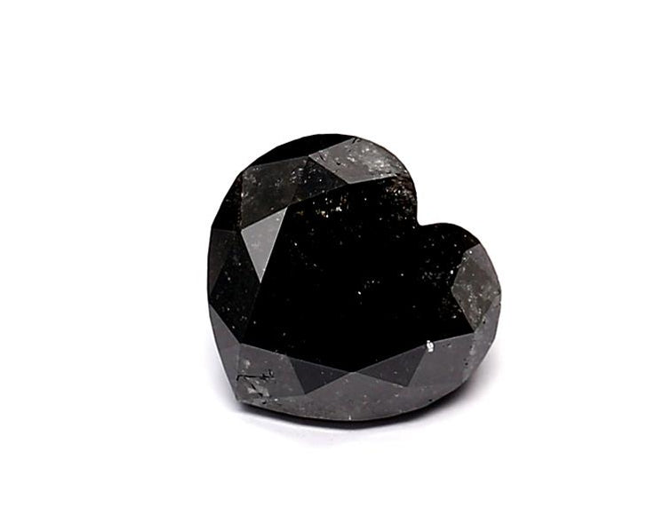 1.04 Carat Natural Black Heart Diamond GIA