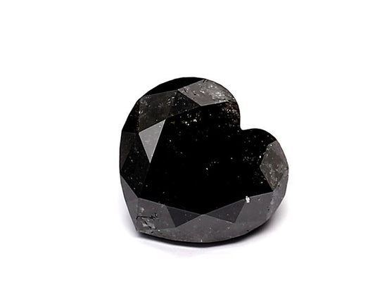 1.04 Carat Natural Black Heart Diamond GIA