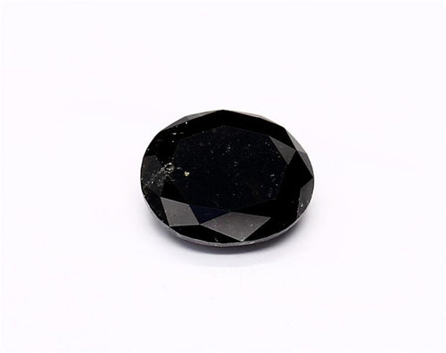 1.26 Carat Natural Black Oval Diamond GIA