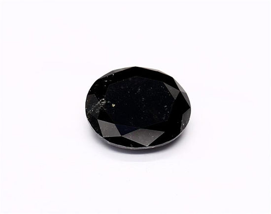 1.26 Carat Natural Black Oval Diamond GIA
