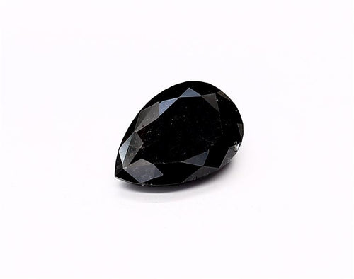 1.62 Carat Natural Black Pear Diamond GIA