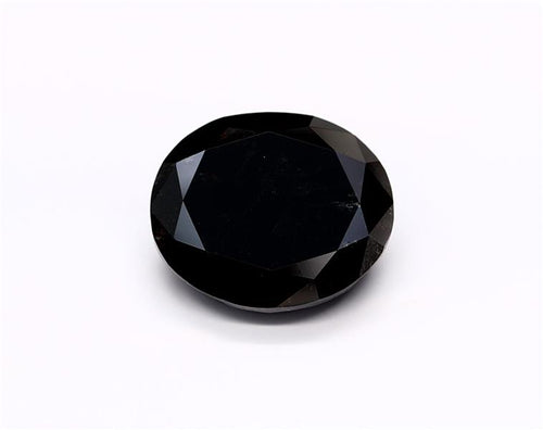 5.39 Carat Black Oval Diamond