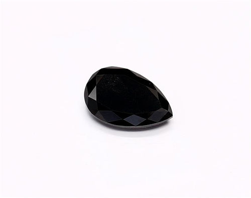 0.68 Carat Natural Black Pear Diamond GIA
