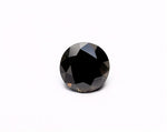 1.51 Carat Natural Black Round Diamond GIA