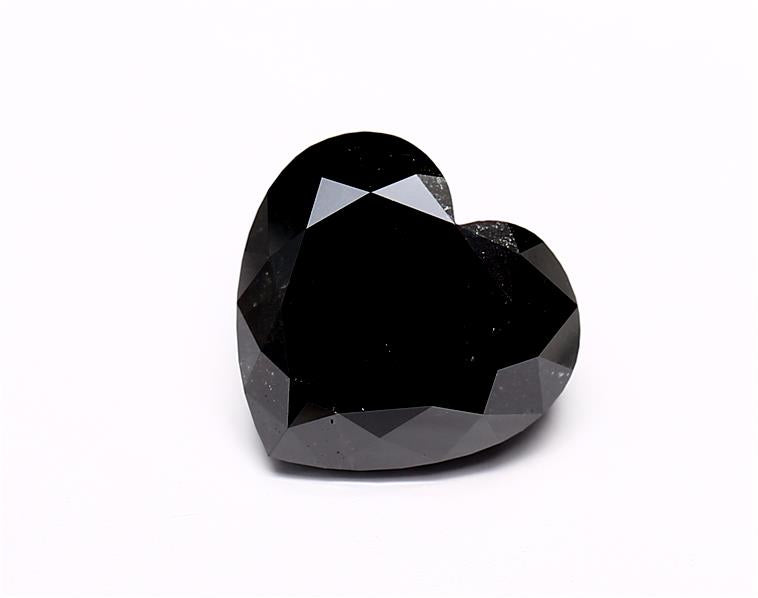 3.58 Carat Black Heart Diamond