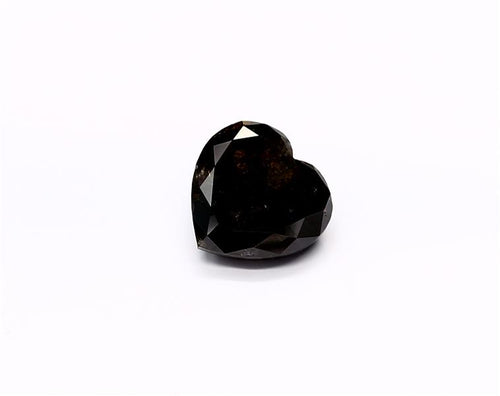3.65 Carat Natural Black Heart Diamond GIA