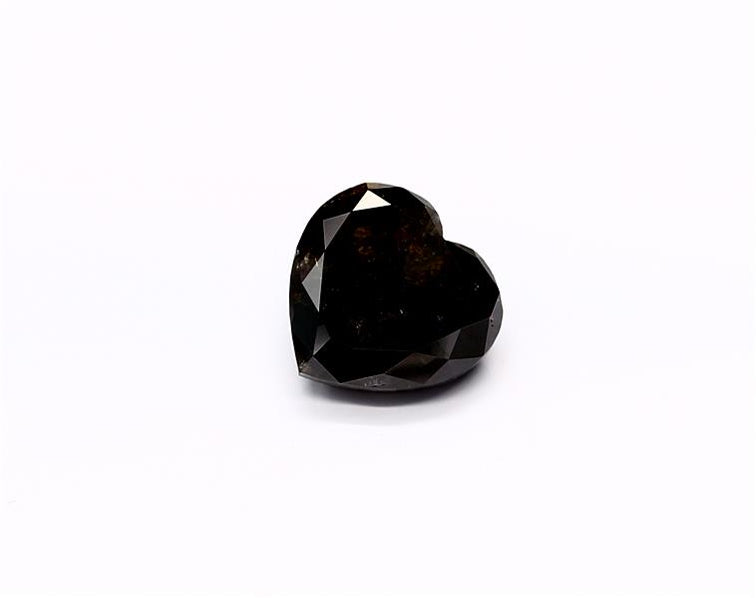 3.65 Carat Natural Black Heart Diamond GIA