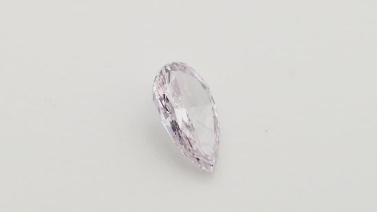 0.25 Carat Fancy Light Pinkish Purple Pear Diamond SI1 GIA