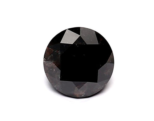 1.02 Carat Natural Black Round Diamond GIA