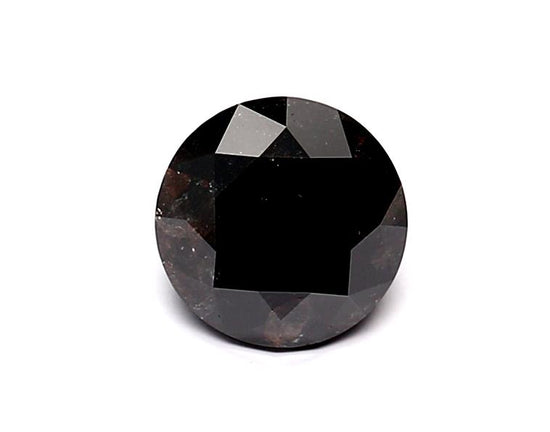 1.02 Carat Natural Black Round Diamond GIA