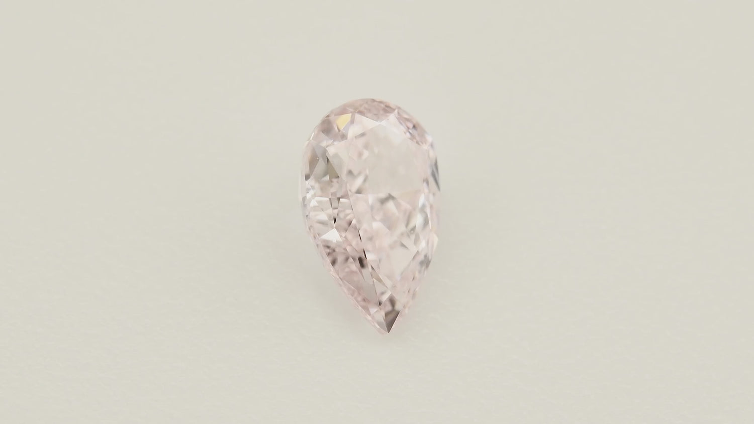 0.55 Carat Fancy Light Pink Pear Diamond IF GIA