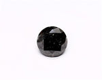 0.68 Carat Natural Black Round Diamond GIA