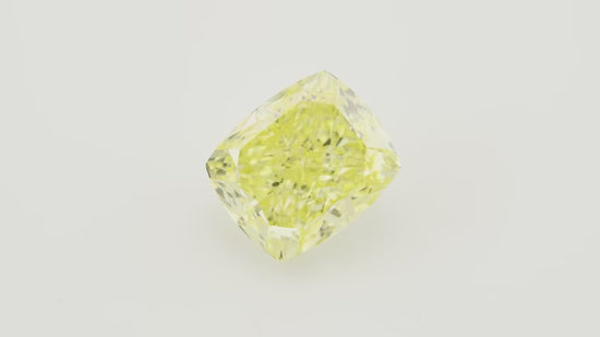 5.00 Carat Fancy Yellow Cushion Diamond VS1 GIA
