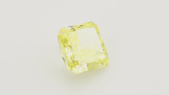 0.67 Carat Fancy Intense Yellow Radiant Diamond VS2 GIA