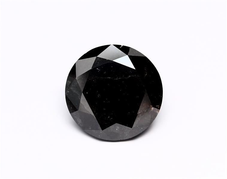 6.2 Carat Black Round Diamond