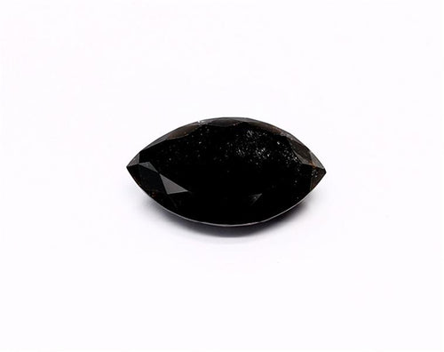 2.8 Carat Natural Black Marquise Diamond GIA