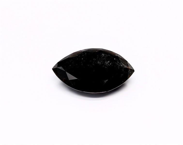 2.8 Carat Natural Black Marquise Diamond GIA