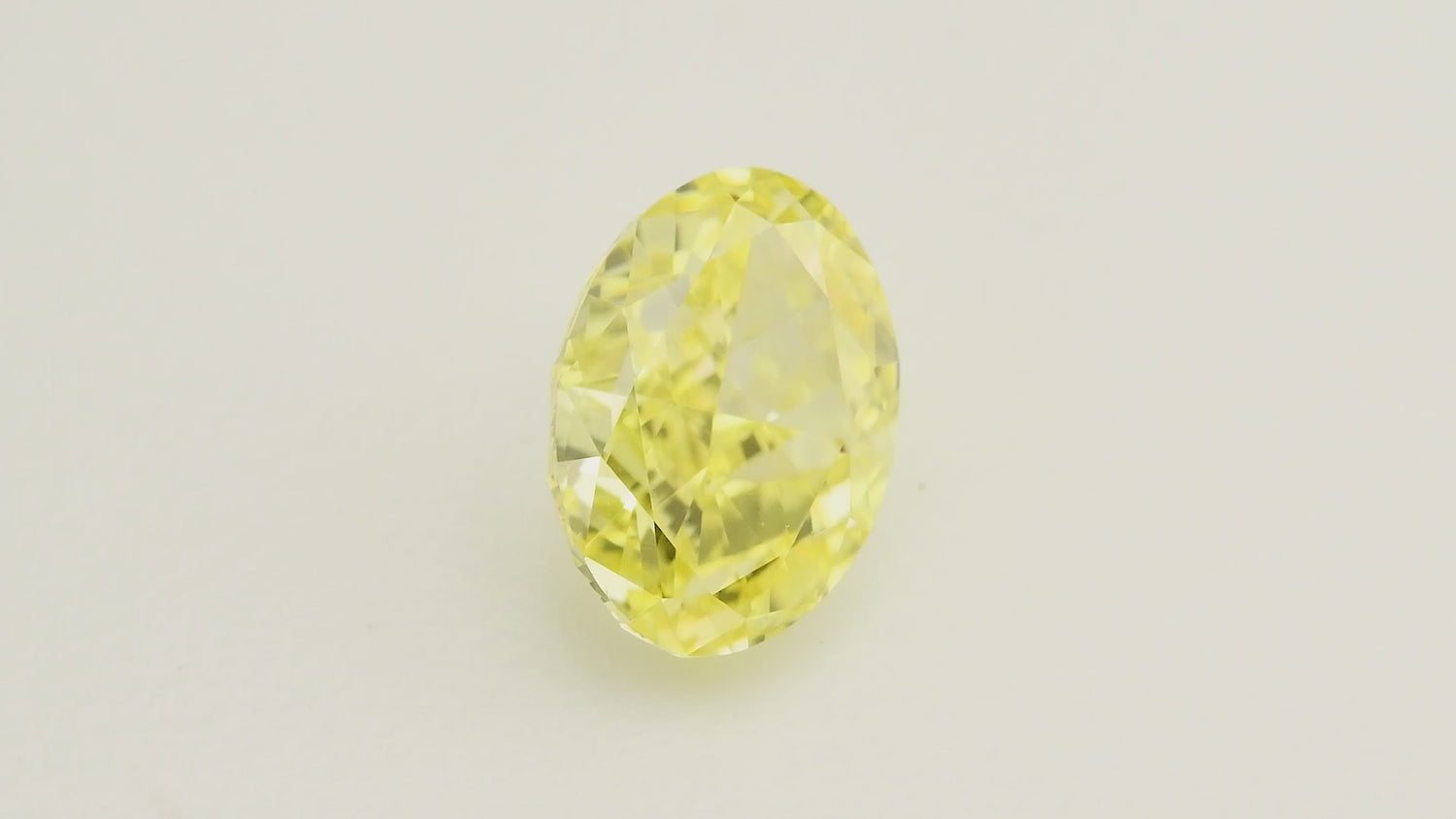 0.83 Carat Fancy Intense Yellow Oval Diamond VVS1 GIA