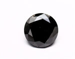3.58 Carat Black Round Diamond