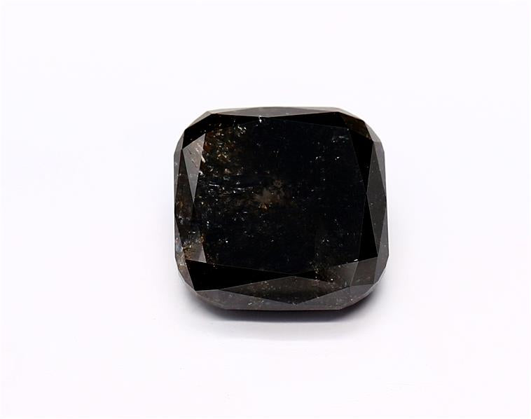3.12 Carat Black Cushion Diamond