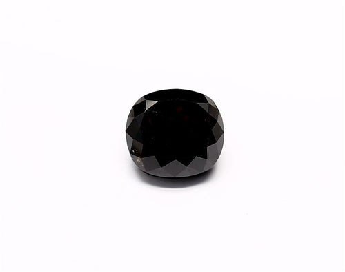 2.87 Carat Natural Black Cushion Diamond GIA