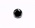 1.76 Carat Natural Black Round Diamond GIA