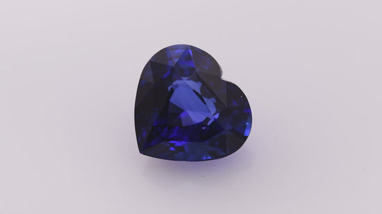 4.50 Carat Blue SRI LANKAN Heart Sapphire CD