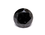 0.92 Carat Natural Black Round Diamond GIA