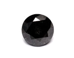 0.93 Carat Natural Black Round Diamond GIA