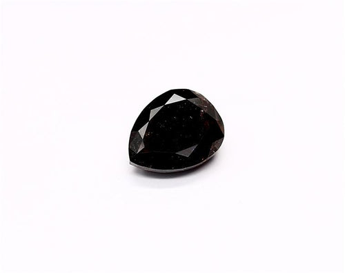1.53 Carat Natural Black Pear Diamond GIA