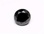 0.74 Carat Natural Black Round Diamond GIA
