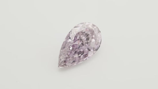 1.05 Carat Fancy Purple Pink Pear Diamond SI2 GIA