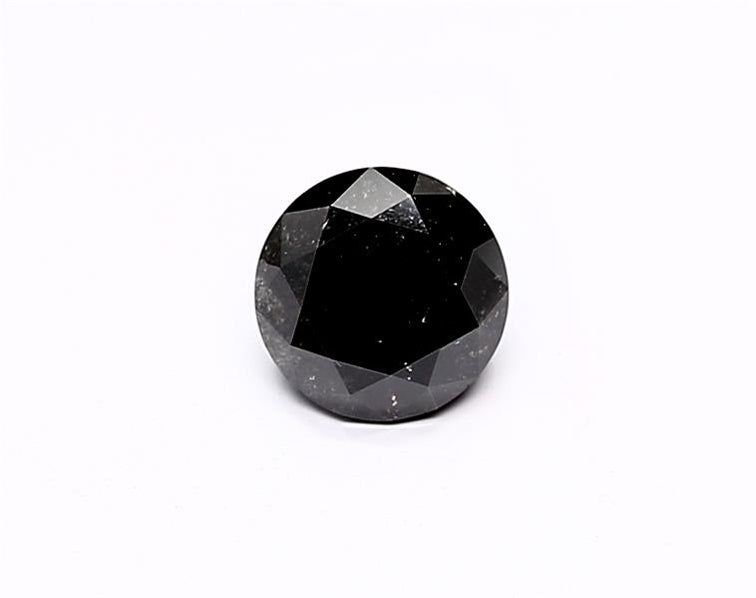 1.03 Carat Natural Black Round Diamond GIA