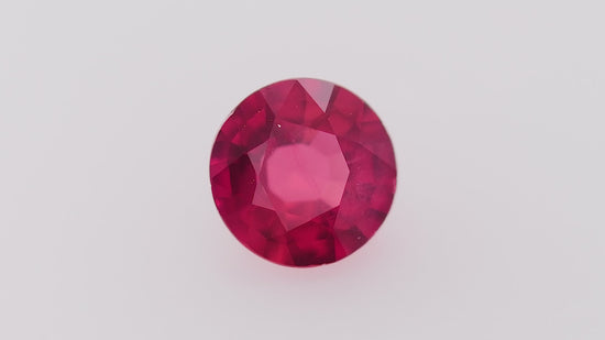 0.68 Carat Red MOZAMBIQUE Round Ruby