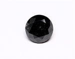 0.35 Carat Natural Black Round Diamond GIA
