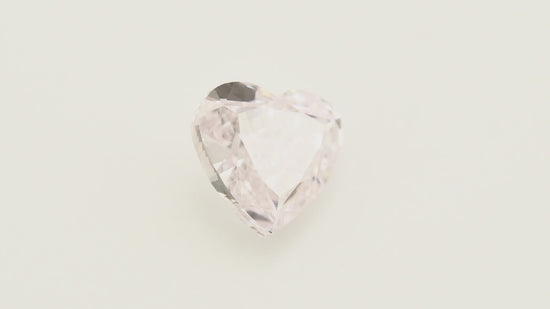 0.50 Carat Light Pink Heart Diamond VVS2 GIA