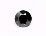 0.99 Carat Natural Black Round Diamond GIA