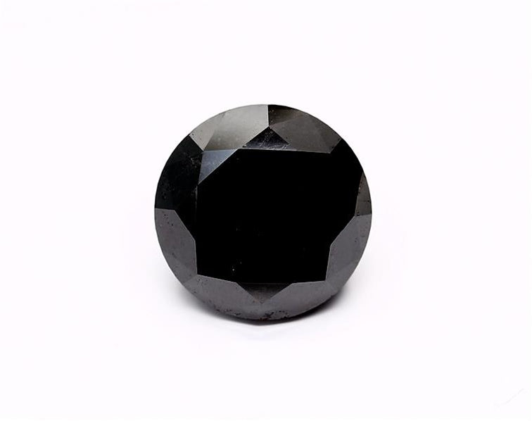 10.03 Carat Natural Black Round Diamond GIA