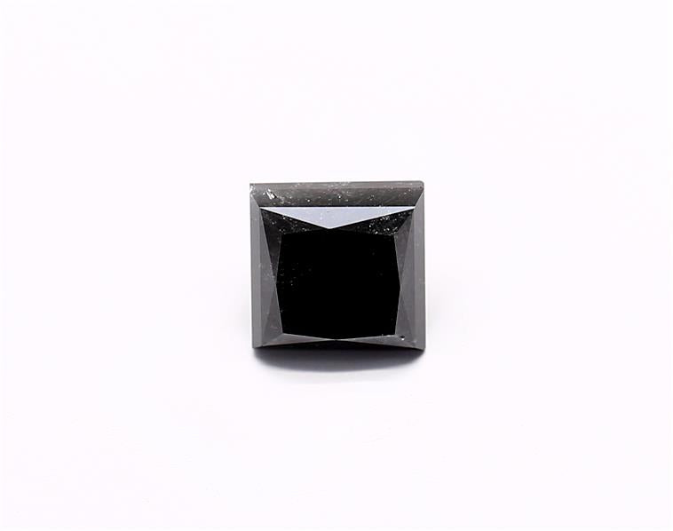 1.52 Carat Natural Black Princess Diamond GIA