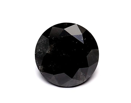 1.02 Carat Natural Black Round Diamond GIA