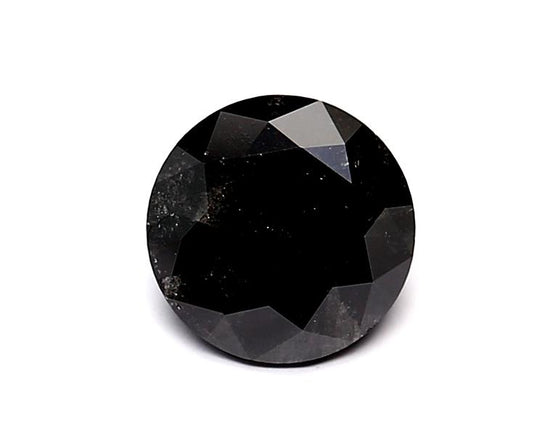 1.02 Carat Natural Black Round Diamond GIA
