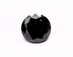 9.42 Carat Natural Black Round Diamond GIA