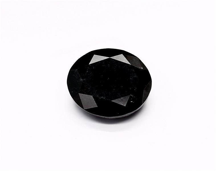 3.07 Carat Natural Black Oval Diamond GIA