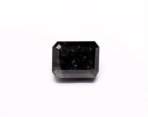1.55 Carat Natural Black Emerald Diamond GIA
